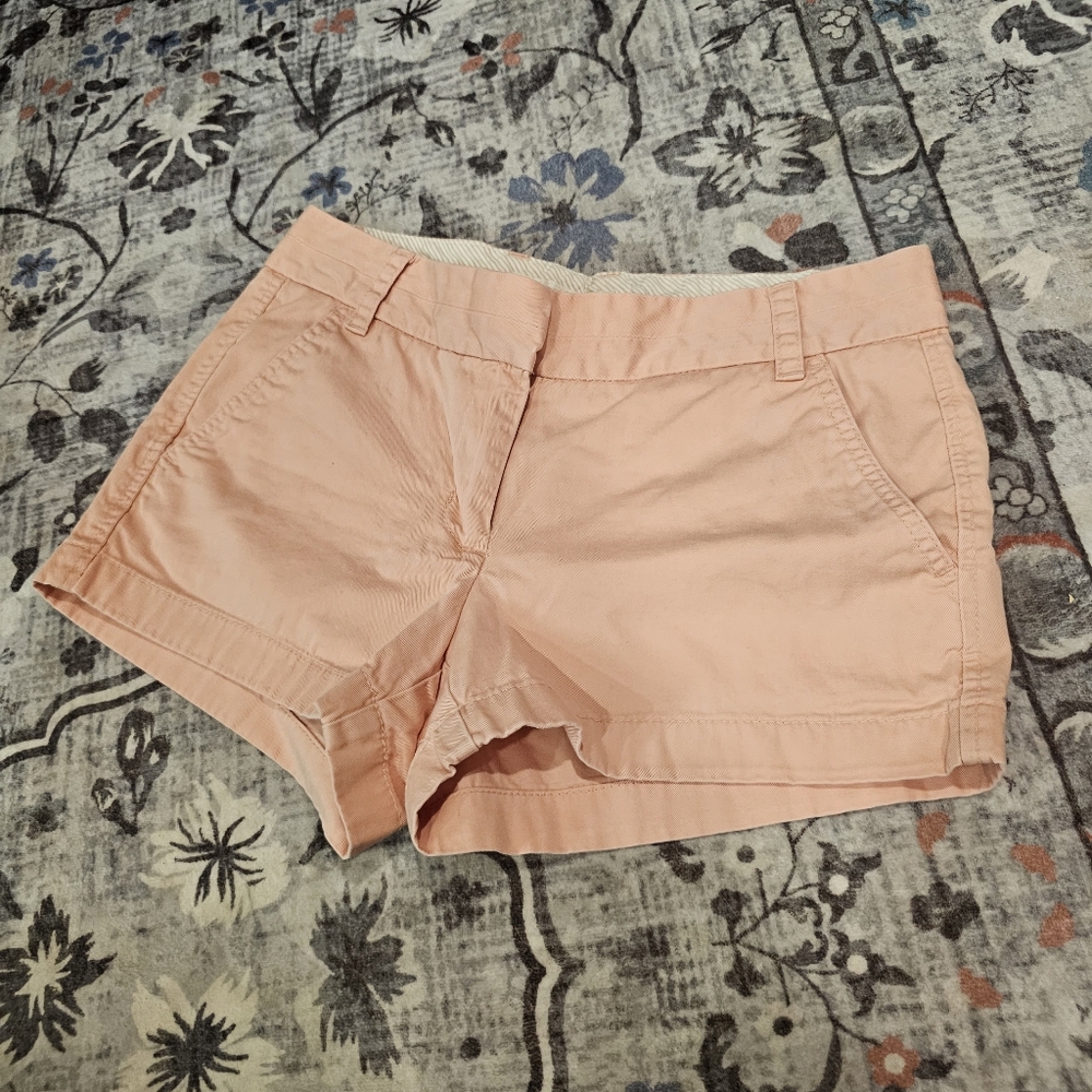 J CREW Cotton Chino Shorts Broken In